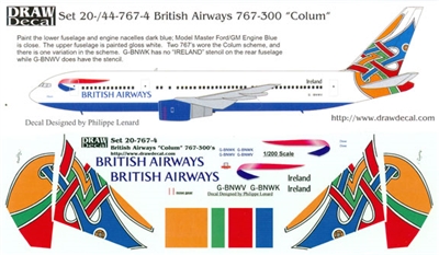 1:200 British Airways 'Colum' Boeing 767-300ER
