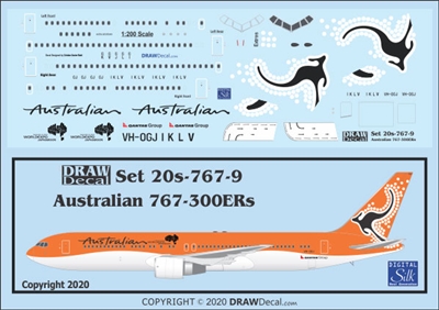 1:200 Australian Airlines Boeing 767-300