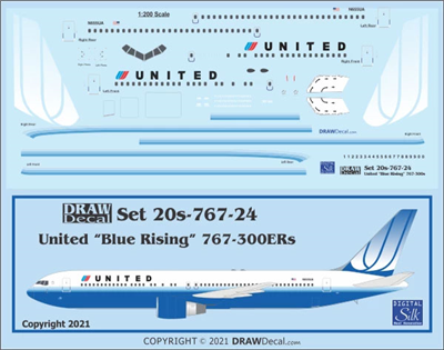 1:200 United Airlines Boeing 767-300ER