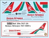 1:200 Kenya Airways Boeing 767-300