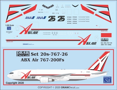 1:200 ABX Air Boeing 767-200