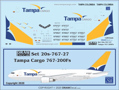 1:200 Tampa Cargo Boeing 767-200
