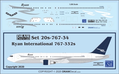 1:200 Ryan International Boeing 767-300