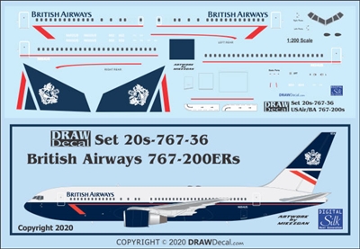 1:200 British Airways Boeing 767-200ER