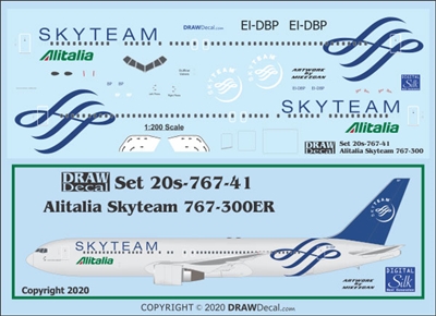 1:200 Alitalia 'Skyteam' Boeing 767-300ER