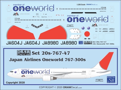 1:200 JAL 'OneWorld' Boeing 767-300