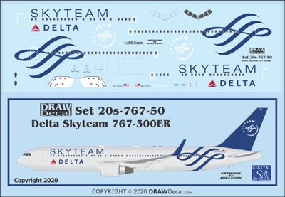 1:200 Delta 'Skyteam' Boeing 767-300ER
