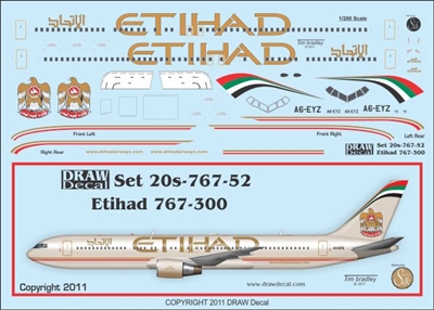 1:200 Etihad Boeing 767-300ER