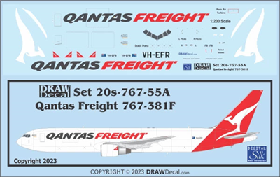 1:200 QANTAS Freight Boeing 767-300F