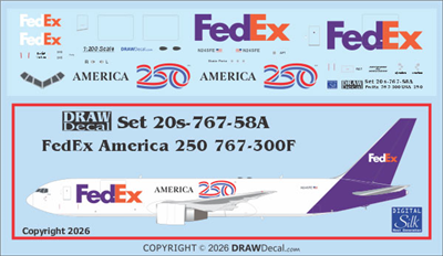 1:200 FedEx 'America 250' Boeing 767-300F