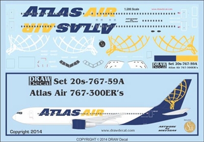 1:200 Atlas Air Boeing 767-300ER N640GT, N641GT