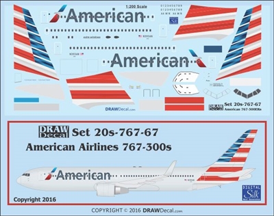 1:200 American Airlines Boeing 767-300ER