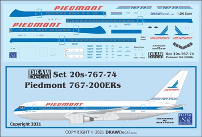 1:200 Piedmont Boeing 767-200