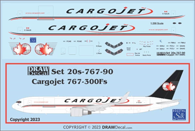 1:200 Cargojet Canada Boeing 767-300ERF