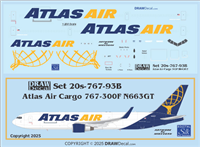 1:200 Atlas Air Cargo Boeing 767-300ERF/W (8 door)