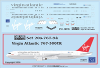 1:200 Virgin Atlantic Boeing 767-300ER