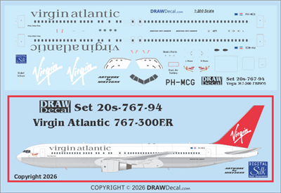1:200 Virgin Atlantic Boeing 767-300ER