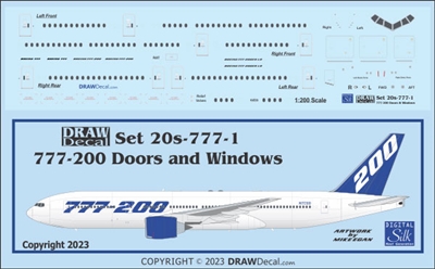 1:200 Boeing 777-200 Doors and Windows