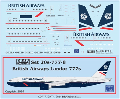 1:200 British Airways Boeing 777-200 / -200ER