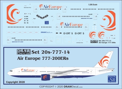 1:200 Air Europe Boeing 777-200