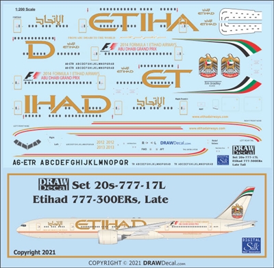 1:200 Etihad (later tail) Boeing 777-300