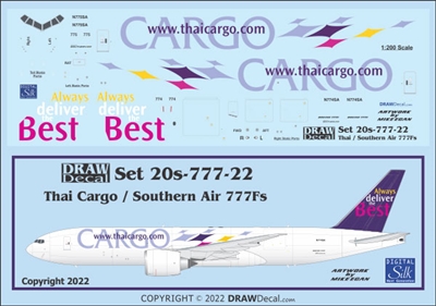 1:200 Thai Cargo Boeing 777-2F