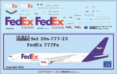 1:200 FedEx Boeing 777-2F