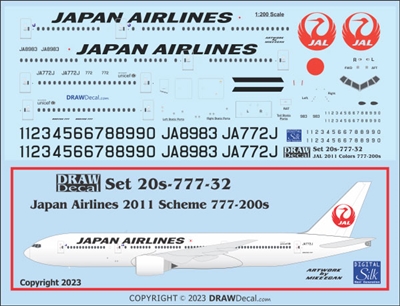 1:200 Japan Air Lines Boeing 777-200