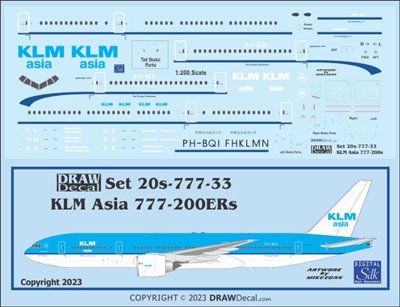 1:200 KLM Asia Boeing 777-200ER