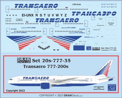 1:200 Transaero Boeing 777-200