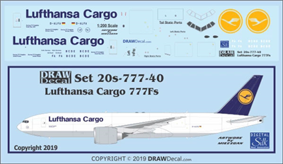 1:200 Lufthansa Cargo Boeing 777-2F