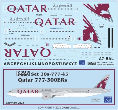 1:200 Qatar Boeing 777-300ER