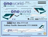 1:200 Cathay Pacific 'OneWorld' Boeing 777-300ER