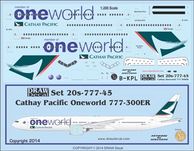 1:200 Cathay Pacific 'OneWorld' Boeing 777-300ER