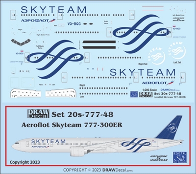 1:200 Aeroflot Skyteam 777-300ER