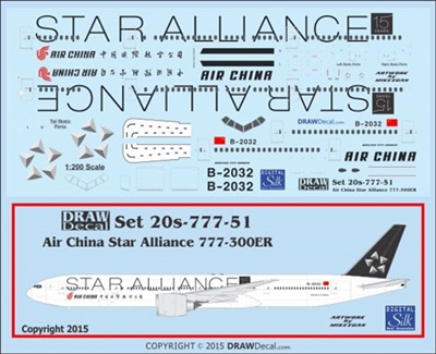 1:200 Air China 'Star Alliance' Boeing 777-300ER