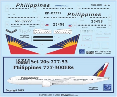 1:200 Philippines Airlines Boeing 777-300ER