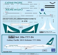 1:200 Cathay Pacific (2015 cs) Boeing 777-300ER