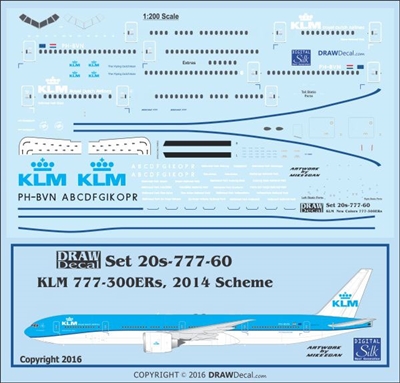 1:200 KLM (2014 cs) Boeing 777-300ER