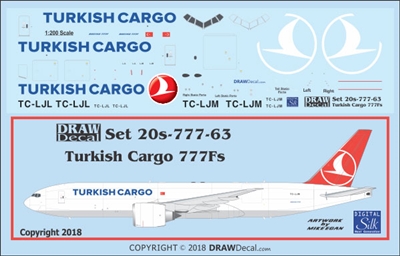 1:200 Turkish Cargo Boeing 777-200F