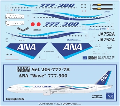 1:200 All Nippon 'Wave' Boeing 777-300