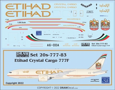 1:200 Etihad Crystal Cargo Boeing 777-2F