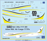 1:200 MSC Air Cargo / Atlas Air Boeing 777-2F