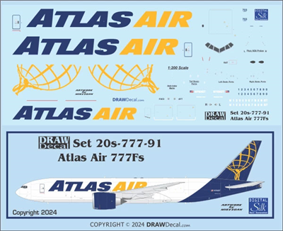1:200 Atlas Air Boeing 777-2F