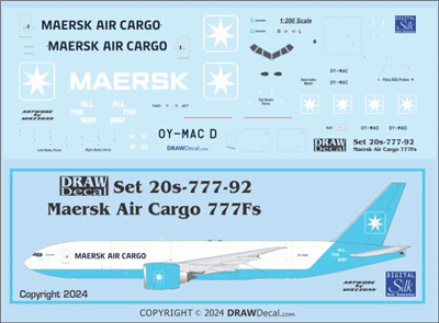 1:200 Maersk Air Cargo Boeing 777-2F