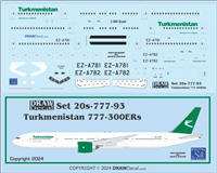 1:200 Turkmenistan Boeing 777-300ER