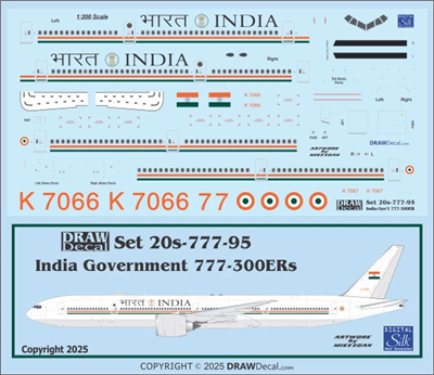 1:200 India (Government) Boeing 777-300ER