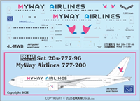 1:200 MyWay Airlines Boeing 777-200