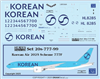 1:200 Korean Air Cargo Boeing 777-2F