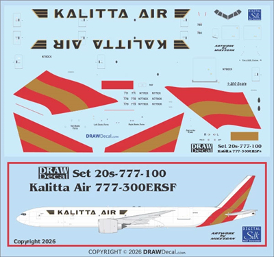 1:200 Kalita Air Boeing 777-300ERSF